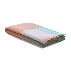 Laura Ashley Zoey Check Green/pink 130x170cm Throw